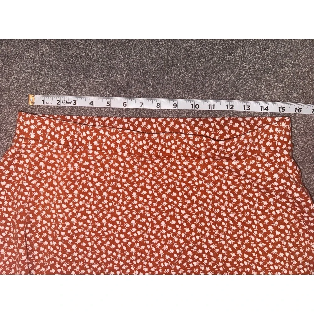 Forever‎ 21 Plus Size Women's Orange Floral Skirt